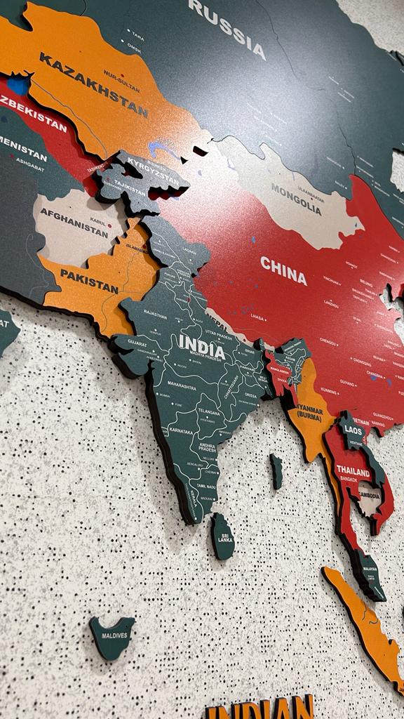 Discover Our Vibrant Wooden World Maps: Uniquely Crafted and Visually Striking
