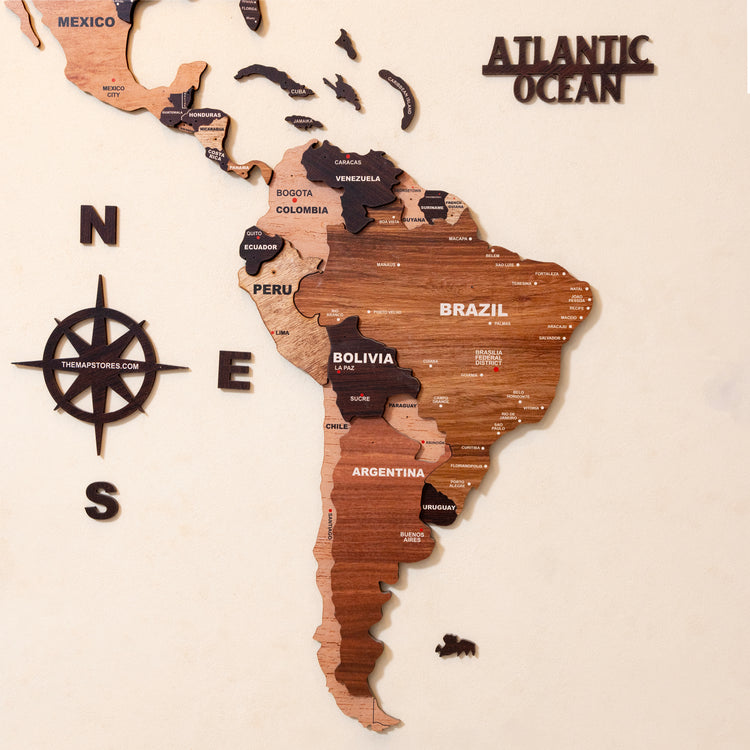 3D Wooden Texture Wooden Worldmap