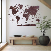 3D Antra Wooden World Map