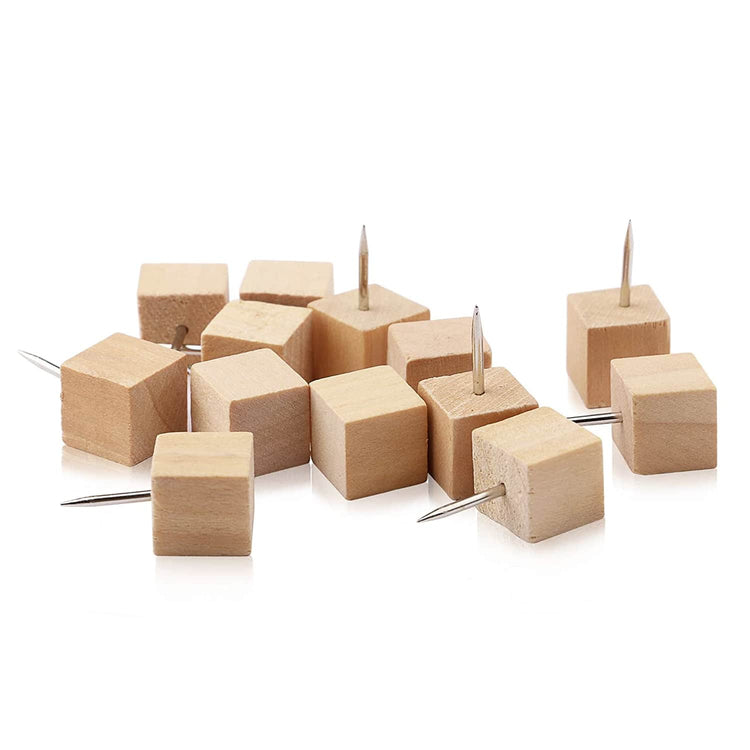 Wooden Pushpins for wooden world map | Mark Your Destination on Map.