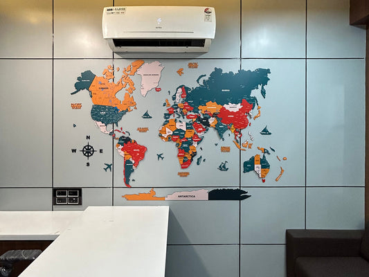 Reception Areas That Impress: Architectural Use of Wooden World Maps