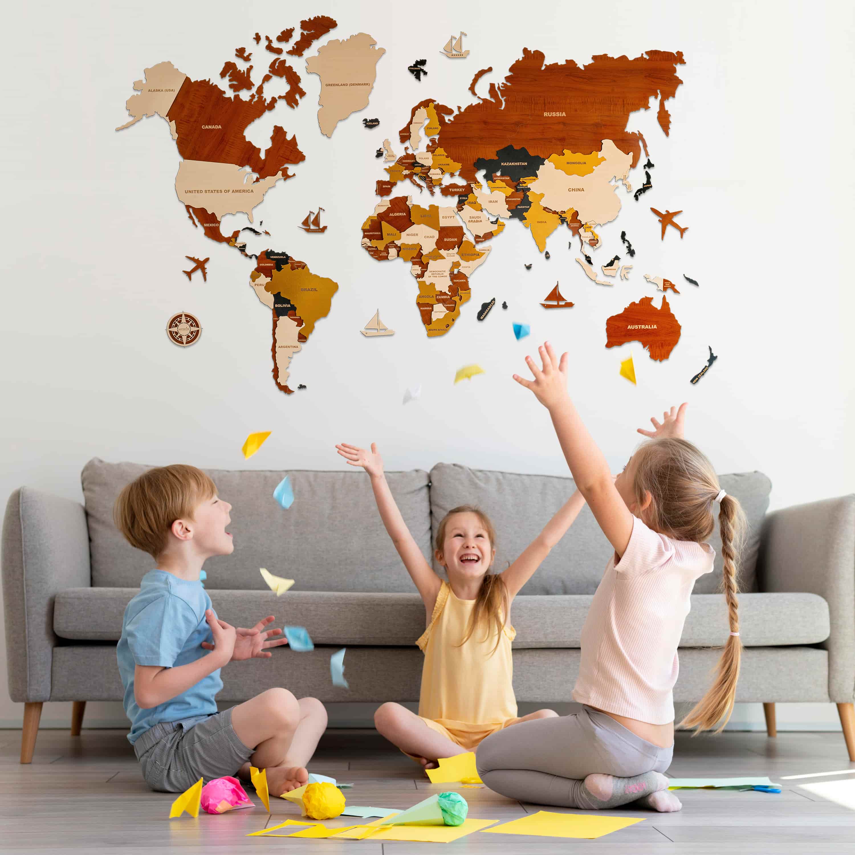 Wooden Maps in Kids’ Rooms: Fun Ways to Teach Geography