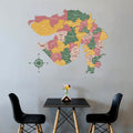 3D Spanish Green Wooden Gujarat Map