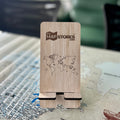 Wooden Mobile Stand – Elegant, Minimal, and Practical