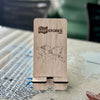 Wooden Mobile Stand – Elegant, Minimal, and Practical