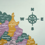 3D Spanish Green Wooden Gujarat Map