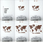 2D Antra Wooden World Map