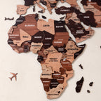 3D Wooden Texture Wooden Worldmap