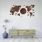 Antra Wooden World Map Clock