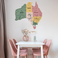 3D Spanish Green Wooden Australia Map