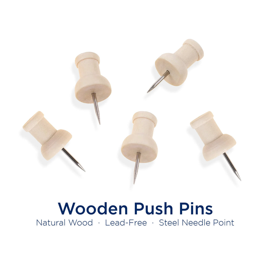 Wooden Pushpins for wooden world map | Mark Your Destination on Map