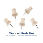 Wooden Pushpins for wooden world map | Mark Your Destination on Map